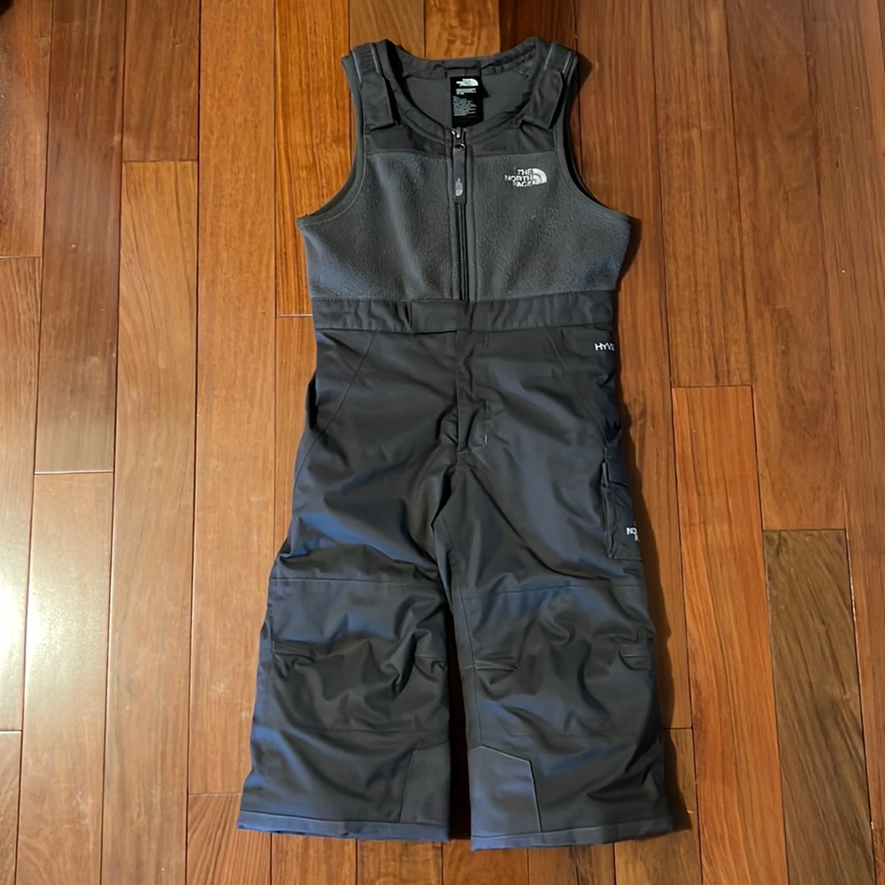 The north face gray snow bib 2T